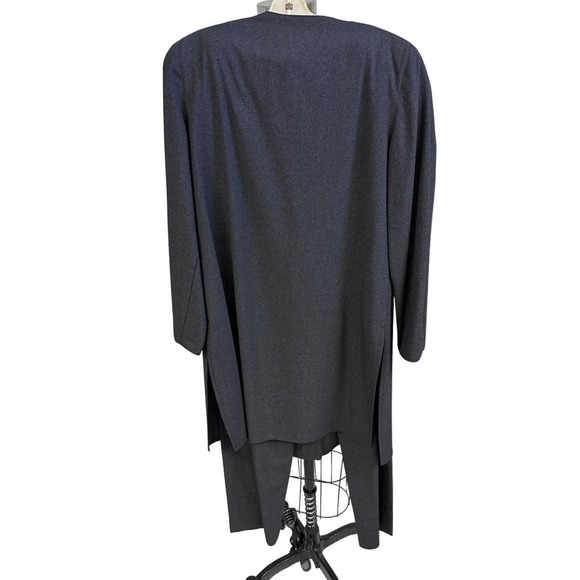 GIORGIO ARMANI Borgonuovo Milano Black Label Gray Pant Suit Size EU 42 (US 6)VTG - Picture 5 of 8